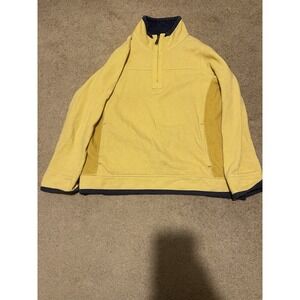 Fat Face The Airlie Sweater Womens Size US 8 UK 12 Yellow Zip Cotton Pullover
